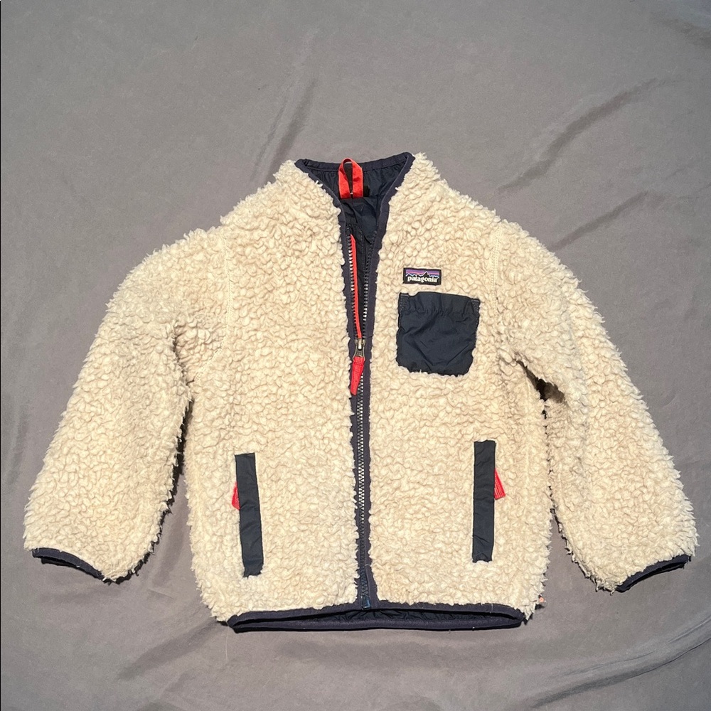 Patagonia Cream Jacket with Red Tag